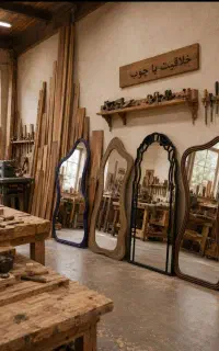 آینه قاب‌دارگنبدی/چوبی/فلزی/قیمت تولید