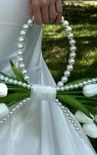 دسته گل روبانی