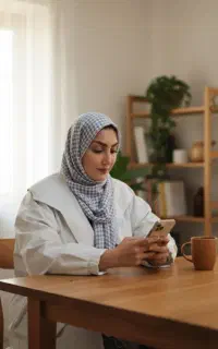 همکار غیر حضوری با گوشی