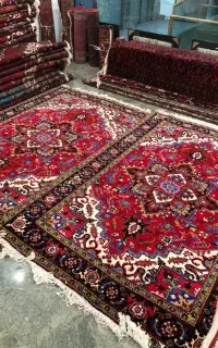جفت ۶متری دستبافت هریس تبریز نقشه تاجری آکبند