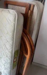 تخت کودک چوب راش همراه با تشک خوشخواب