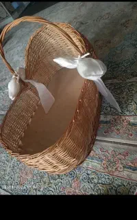 سبد حصیری نوزاد