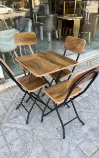 میز و صندلی ناهارخوری تاشو نهارخوری 2 و 4 HLP4