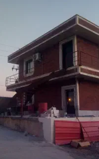 اجرای اجر نما اجر نسوز سنگ طرح دار ساده