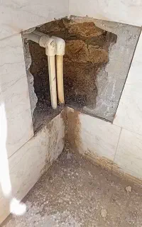 نشت یابی نشت یاب رفع نم یاب  لوله کش کل قم پردیسان