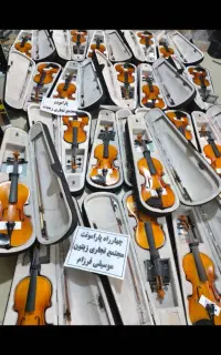 شهر ویولن کربن(کالیفن آرشه کیف گردنبند ست آبنوس)
