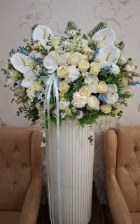 دسته گل آرایی روبانی و باکس کادویی سهند