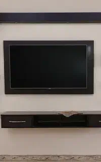 دکوراسیون تلویزیون با چوب mdf