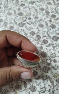 انگشتر عقیق رکاب دست ساز