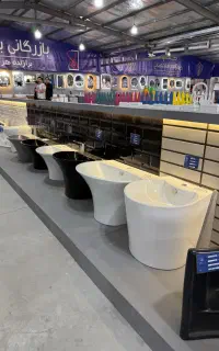نیم پایه کابین روشویی pvc