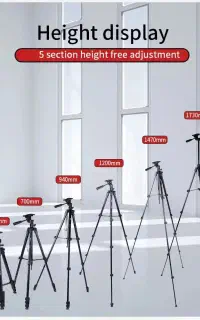 سه پایه موبایل دوربین سلفی مونوپاد رینگ لایت