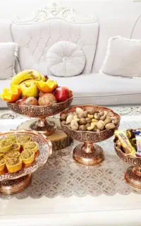 سرویس پذیرایی مسی لوکس و اصیل رزگل