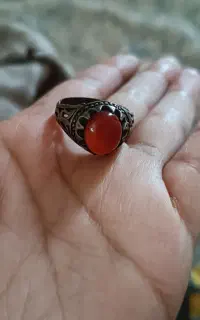 انگشتر عقیق نقره اصل 925