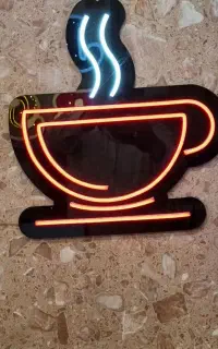 تابلو ال ای دی سفره‌خونه چای‌داغ کلوچه هاتکافی