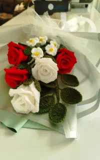 گل‌های بافتنی ماندگار