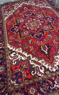 نقدواقساط/ یکتخته قالی 3×2دستبافت هریس تاجری  نو