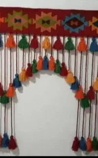 پرده سنتی از نخ خالص