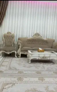 مبل ۹ نفره چوب راش با سه عدد میز عسلی