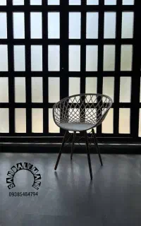 میز و صندلی مدل بافت حصیری مدرن و فانتزی