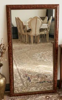آینه قدی دیواری با قاب طرح چوب (درحدنو)