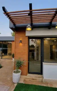 ویلا پیش ساخت نمای کامپوزیت وترموود سوئیسی