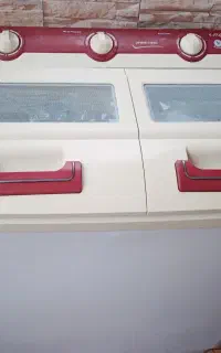 لباسشویی دوقلو7.5کیلو سالم وزیبا درب شیشه