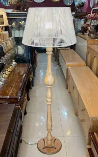 آباژور ایستاده رومیزی چوب خراطی مکرومه کادو جهیزیه