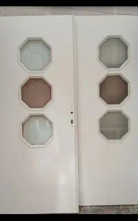 درب دوتاق چوبی