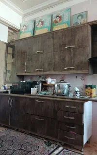 فروش کابینت دست دوم کاملا سام با هود وسینک