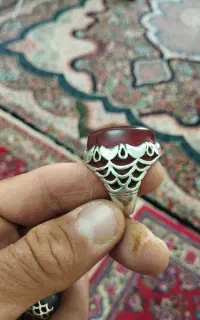 نقره نگین عقیق درجه یک
