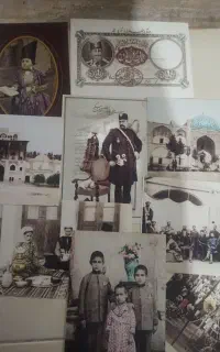 کارت پستال قدیمی و کتاب نفیس