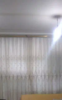 پرده ی حریر تمیز وسالم
