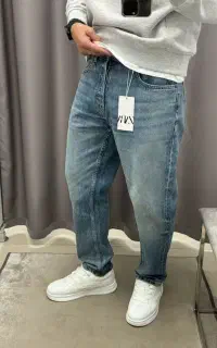 شلوار لی مام فیت Zara ترک اصل