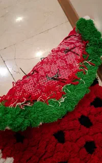 پادری دست بافت طرح هندوانه