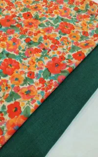 ست پارچه زیبا مناسب شومیز و دامن