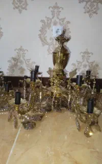 لوستر برنجی سنگین