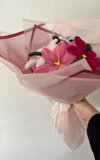 ساخت گل مخملی. روبانیو...