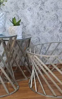 جلو مبلی همراه دوتا عسلی کاربردی