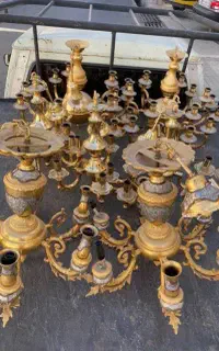 فروش نه(خریدار)لوستر آبکاری طلا
