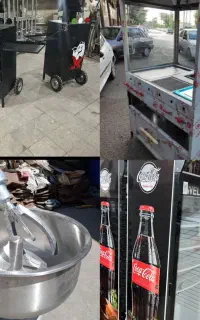 دهدشتی فر کاسب فلافل همراه میز طبقی کار