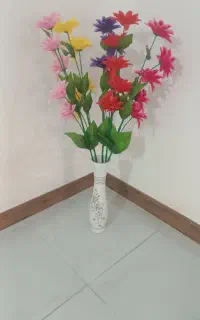 گل با گلدان در حد نو