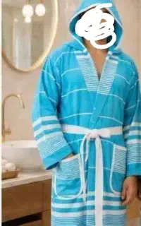 حوله تن پوش نخی  رامش سایز لارج