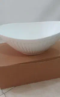 ظرف کشکولی سفید