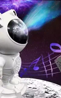 چراغ خواب پروژکتوری موزیکال و اسپیکر دار کهکشانی