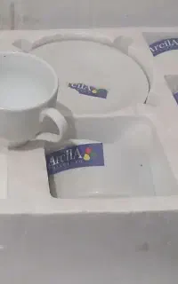 فنجان نعلبکی نو نو سفید ساده