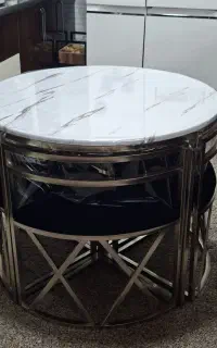 میز ناهار خوری گرد و بسیار شیک