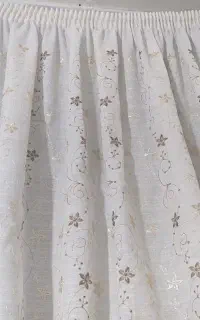 پرده حریر خامه دوزی