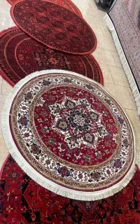 فرش گرد در تمامی ابعاد ۱۰۰ طرح و رنگ (فرش حنا)