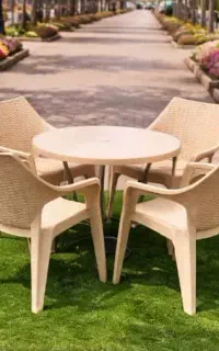 صندلی باغی مدل حصیری بافت پلاستیکی (کارخانه تهران)