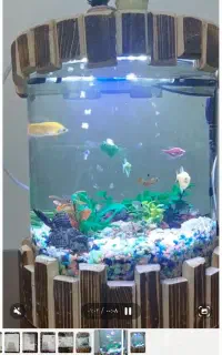 آکواریوم با تمام تجهیزات کاملا سالم